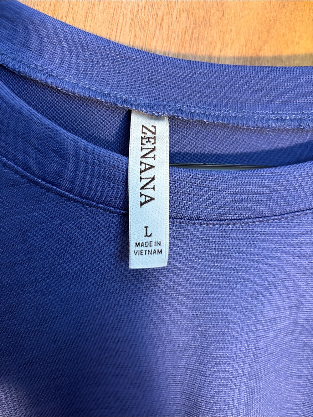 Zenana Outfitters shark bite Long Sleeve Layered Hem Top - Picture 2 of 5